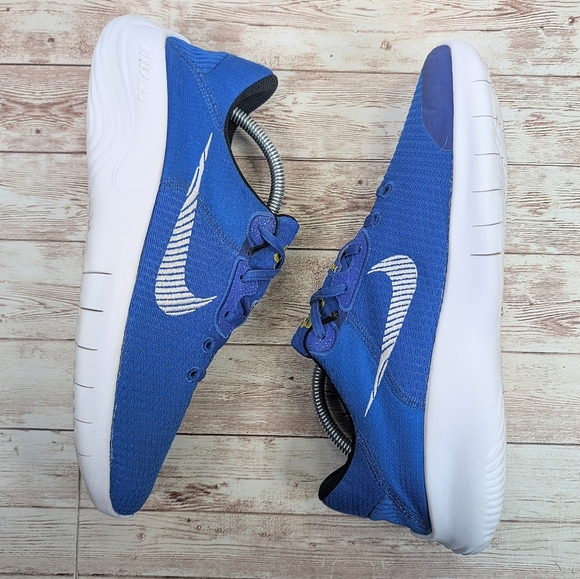 Nike Flex Experience 11 Royal Blue White Yellow Sneaker Trainers Men 8.5   8 1/2 - Picture 8 of 12